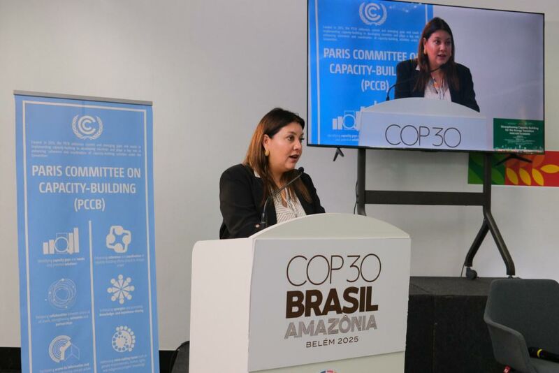 Image for the Tweet beginning: 🌍 #OLADE en @Cop30noBrasil: fortaleciendo