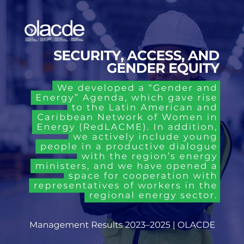 Image for the Tweet beginning: Management Results 2023–2025

#OLACDE begins a