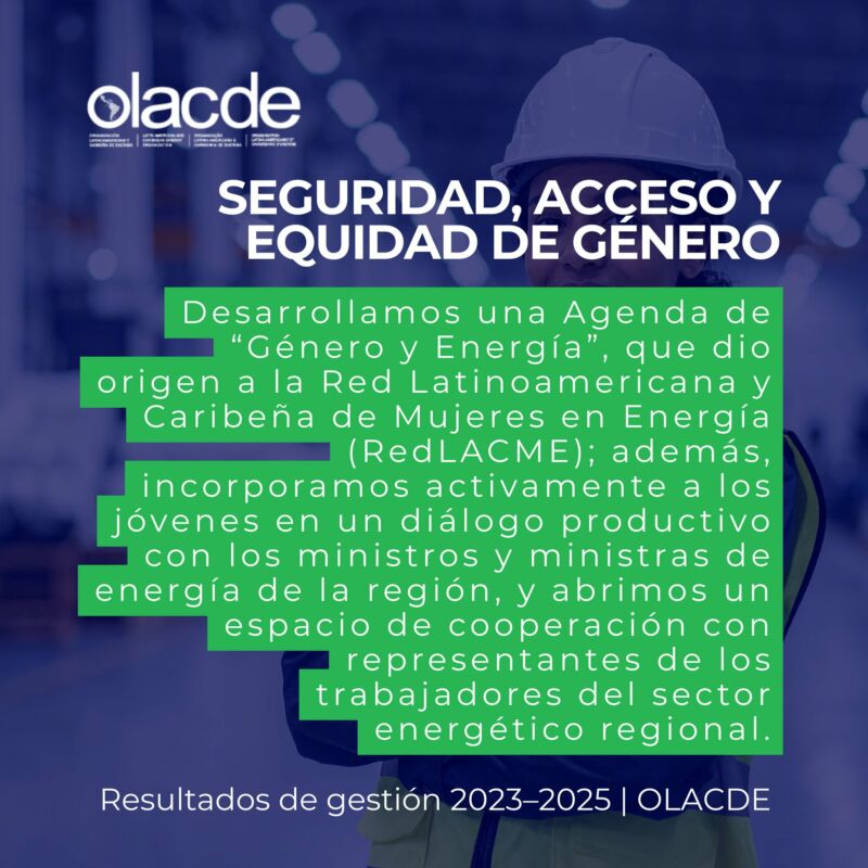 Image for the Tweet beginning: Resultados de Gestión 2023–2025

#OLACDE inicia