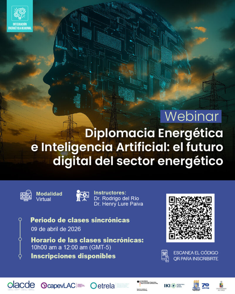 Image for the Tweet beginning: #Webinar: Diplomacia Energética e Inteligencia