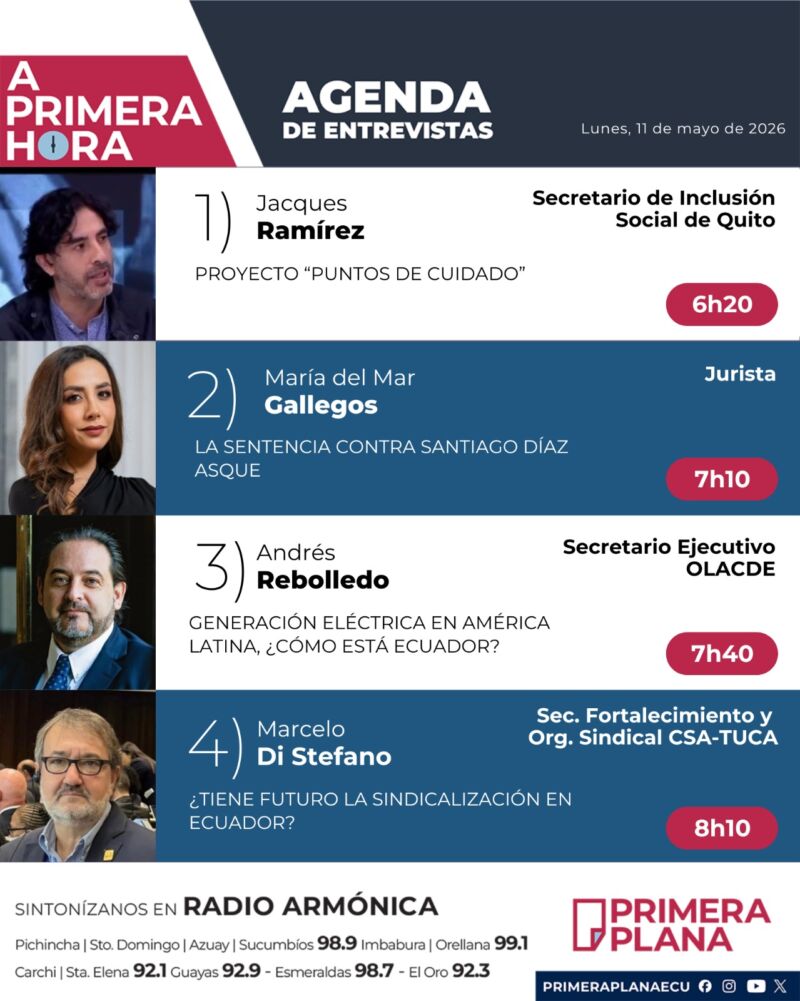 Image for the Tweet beginning: 🎙️Agenda del noticiero #APrimeraHora |